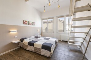 2 dormitorios, tabla de planchar con plancha, wifi y ropa de cama