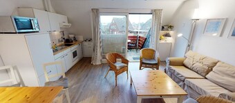 Sandbank Hörnum - Gemütliche Ferienwohnung mit Balkon im Hörnum Hüs in Ruhiger, Strandnaher Lage