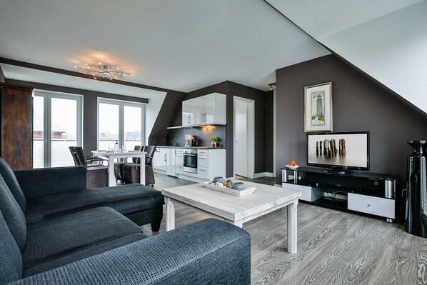 TV - Moderne 3-zimmer-wohnung im Herzen von Hörnum in Strandnaher Lage. - Haus Mensing (Hörnum (Sylt))