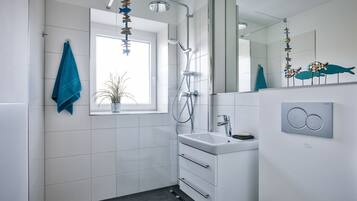 Shower, hair dryer