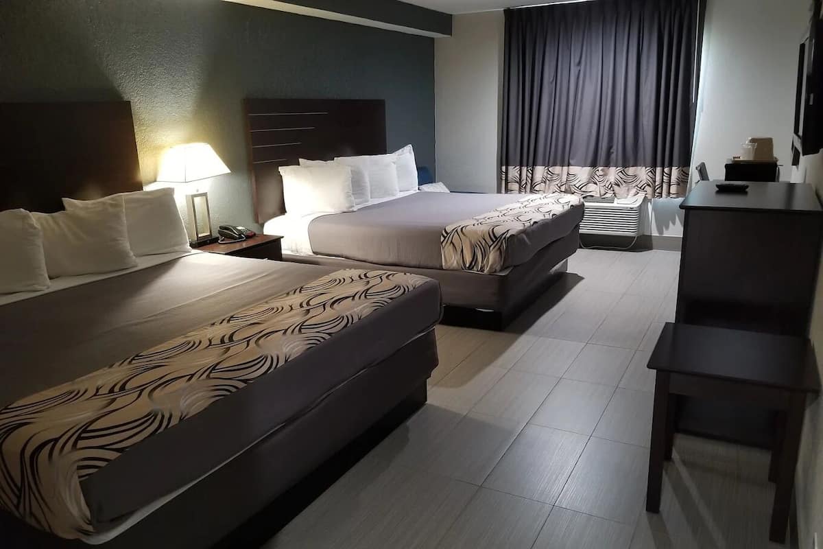 Desk, free WiFi, bed sheets