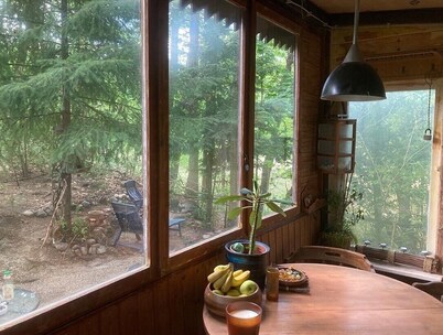 Bungalow 'In the Forest by the Lake - Biberspur' with Lake View and Garden