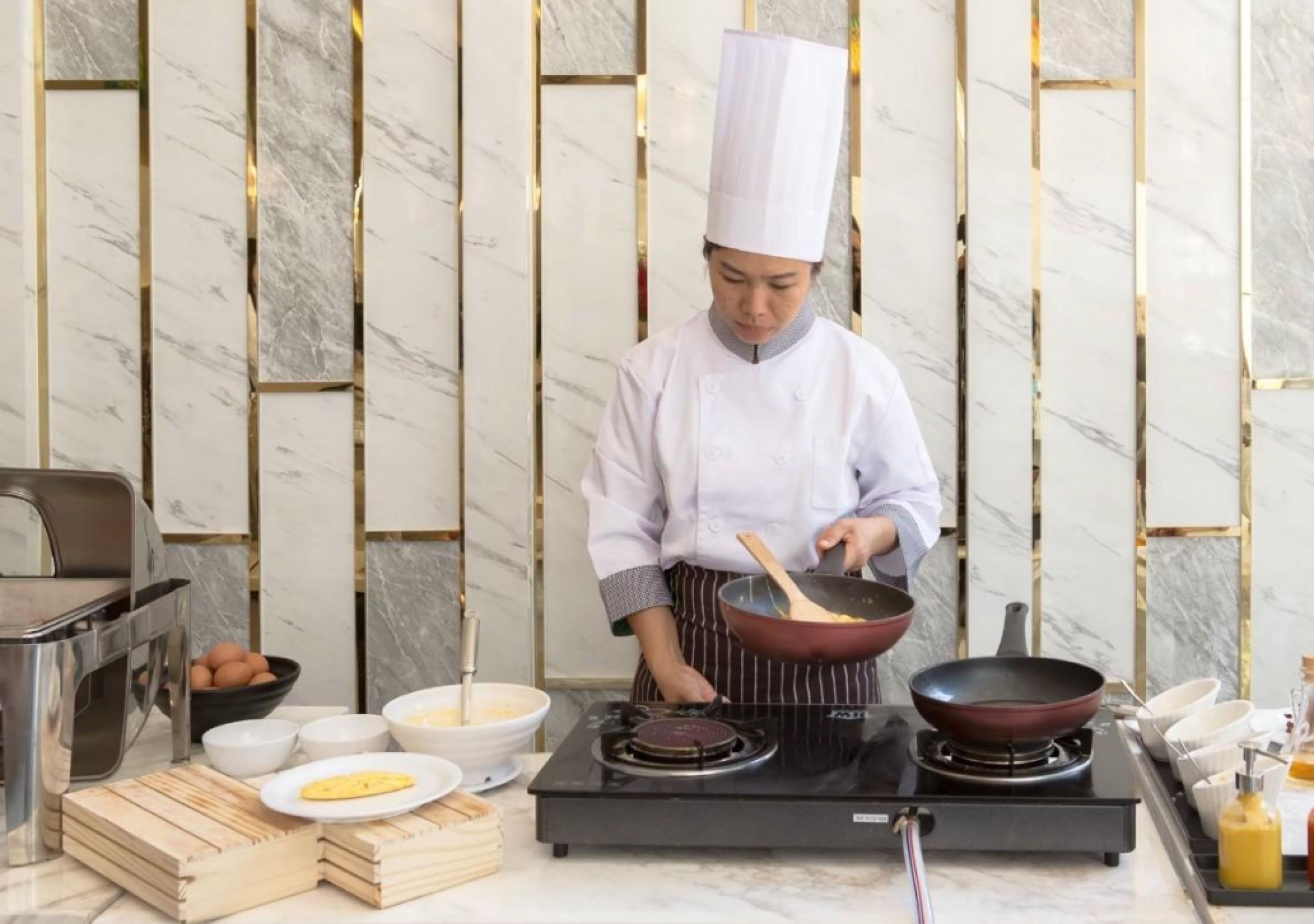 Frokostbuffé er inkludert hver dag
