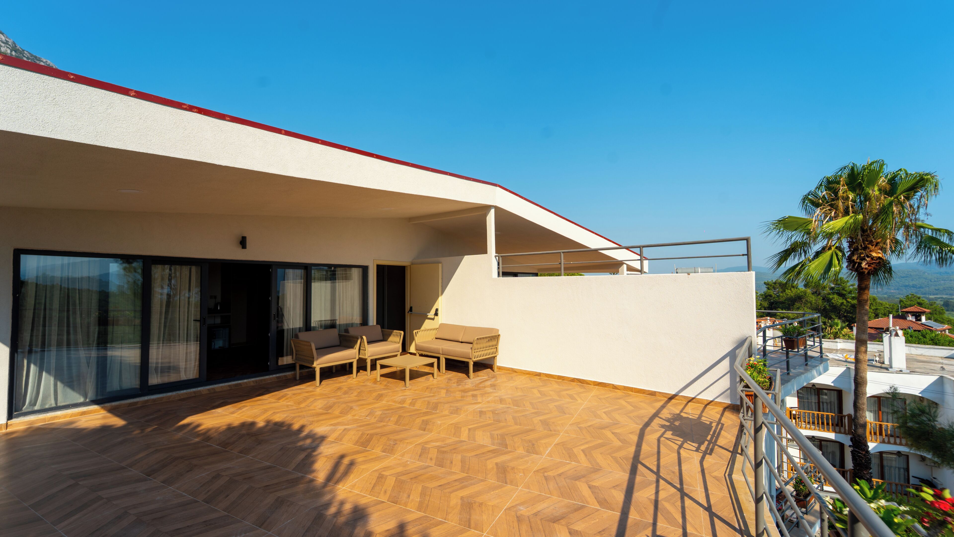 Penthouse Deluxe, 1 habitación, vista al mar | Ropa de cama hipoalergénica, camas Select Comfort y wifi gratis 