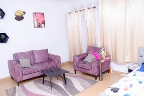 Interior - Furnished 36m² studio in town center (Abidjan)