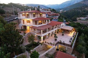 Front of property – evening/night