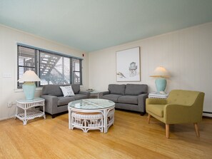 TV - Charming 2 bedroom condo ocean block mid-town! (Ocean City)