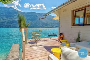 Terrace/patio - Chalet Coquillage – Waterfront Escape on Lake Annecy (DOUSSARD)