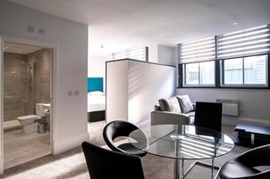 Apartment, 2 Bedrooms | Living area | 50-inch Smart TV with digital channels, TV