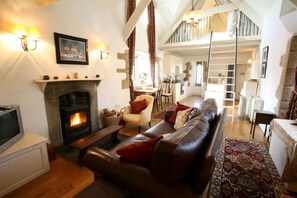 تلفزيون ذكي، مدفأة، مشغل دي في دي، كُتُب