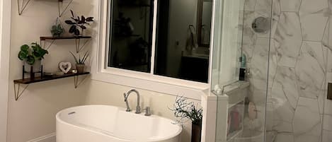 Combined shower/tub, bidet