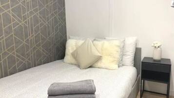 1 bedroom, iron/ironing board, travel crib, WiFi