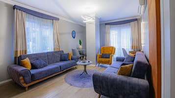 Familielejlighed | Opholdsområde | 40-tommers LCD-tv med satellitkanaler, tv