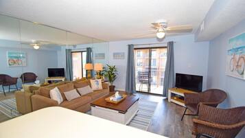 Condo, 1 Bedroom | Living room