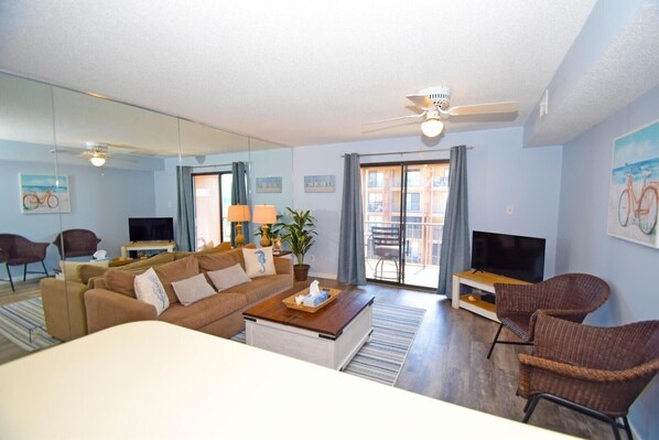 Condo, 1 Bedroom | Living room - Jamaica Bay 307a 1 Bedroom Condo by RedAwning (Ocean City)
