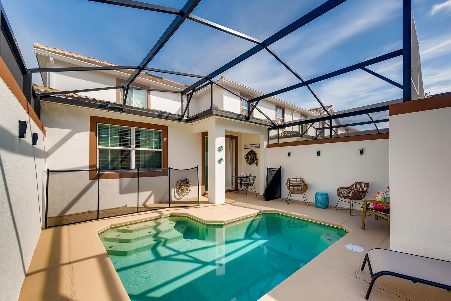 A heated pool