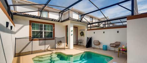 A heated pool