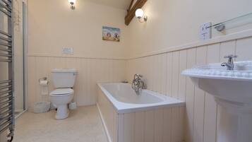 House | Bathroom | Separate tub and shower, deep soaking tub, towels