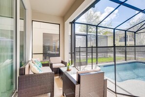 Una piscina riscaldata