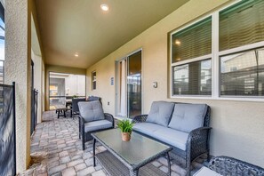 Terrace/patio - Last Minute Disney Getaway! Private Pool, Hot Tub & Game Room. Book Now! #43343 (Orlando)