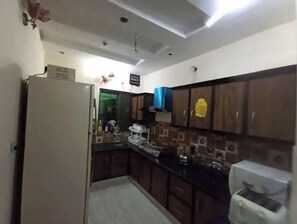 Microwave, dining tables