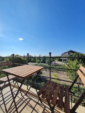Quarto casal ou duplo superior | Terraço/pátio