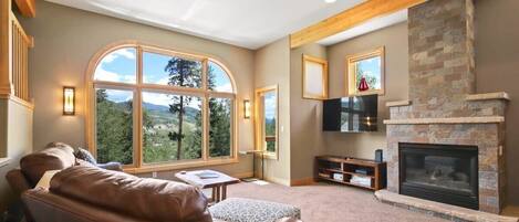 TV, fireplace, stereo, offices