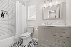 Shower, hair dryer