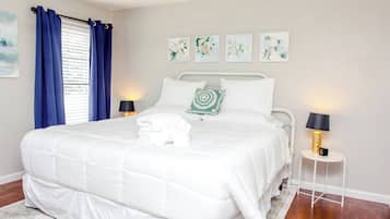 1 habitación, tabla de planchar con plancha, wifi y ropa de cama