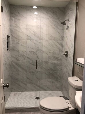 Shower, hair dryer