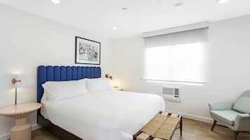 Blackout curtains, iron/ironing board, free WiFi, bed sheets