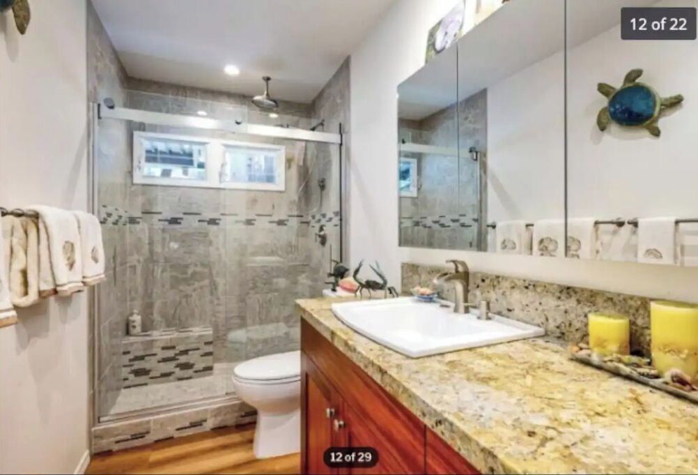 Bathtub, hair dryer, towels, soap