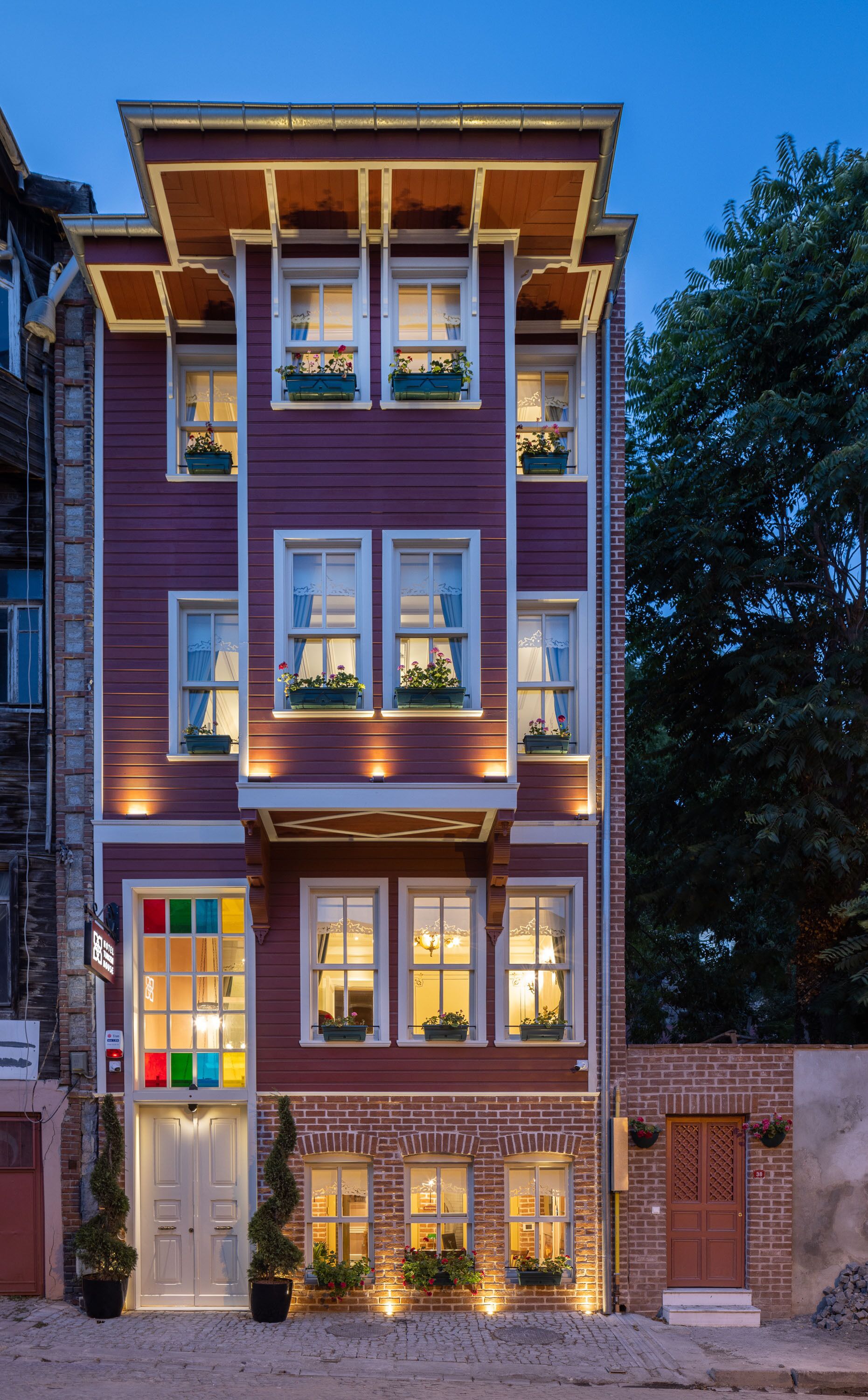 Front of property - evening/night
