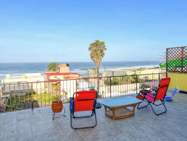 Terrace/patio - Private Room Ensuite at Surf Hostel in La Fonda (La Fonda)