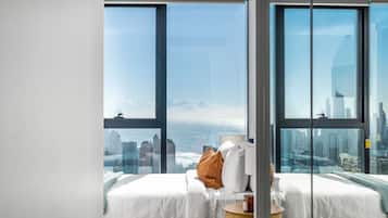 2 bedrooms, premium bedding, desk, WiFi