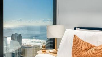 2 bedrooms, premium bedding, desk, iron/ironing board