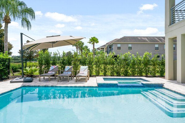 A heated pool