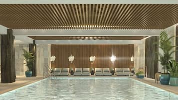 Una piscina cubierta