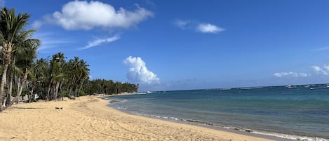 En la playa