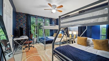 7 bedrooms, memory-foam beds, in-room safe, desk