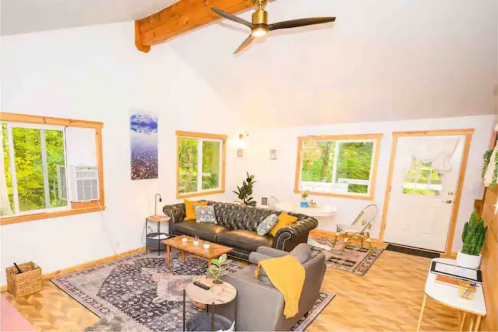 Smart TV, fireplace, video games, books