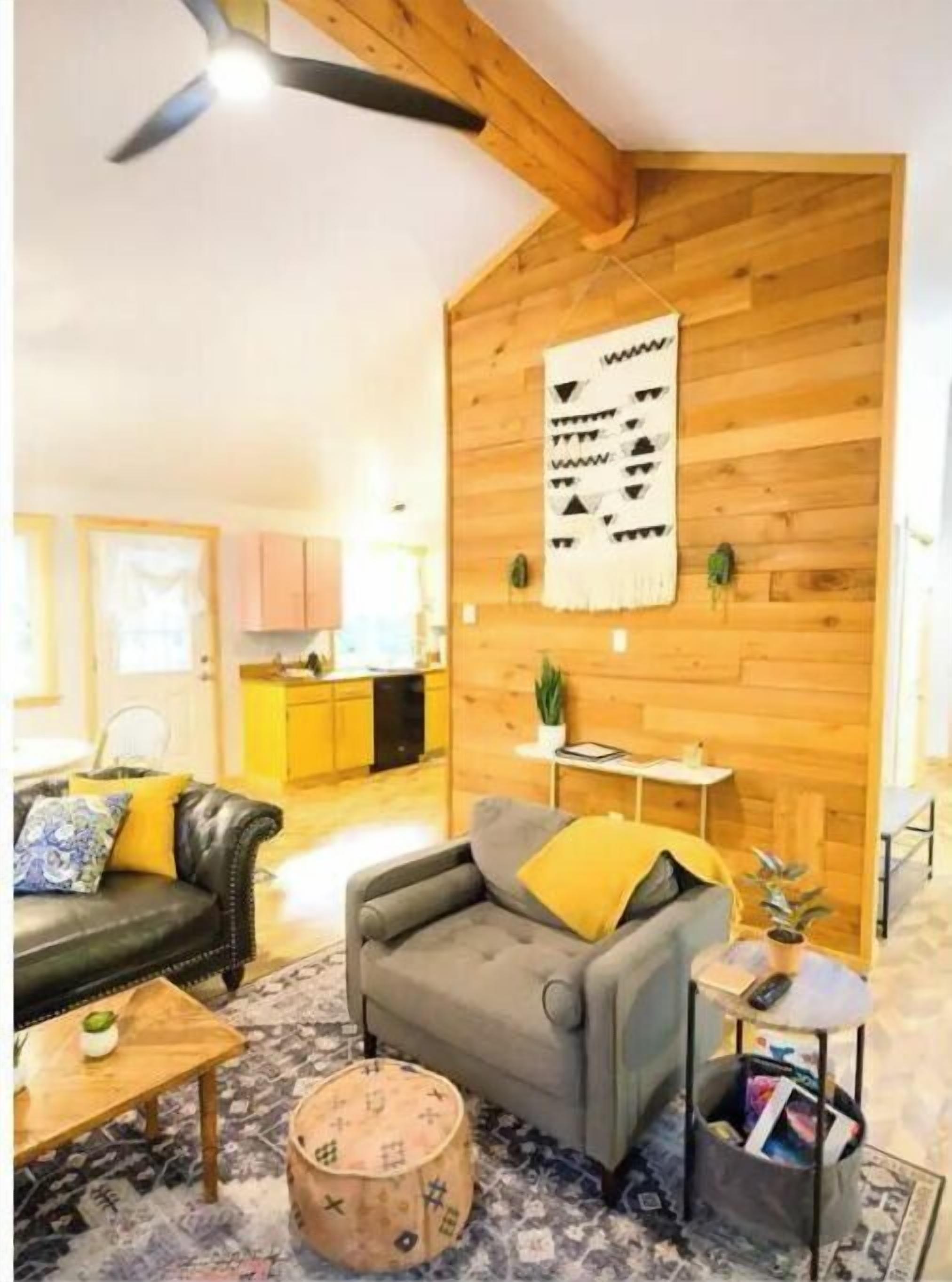 Smart TV, fireplace, video games, books