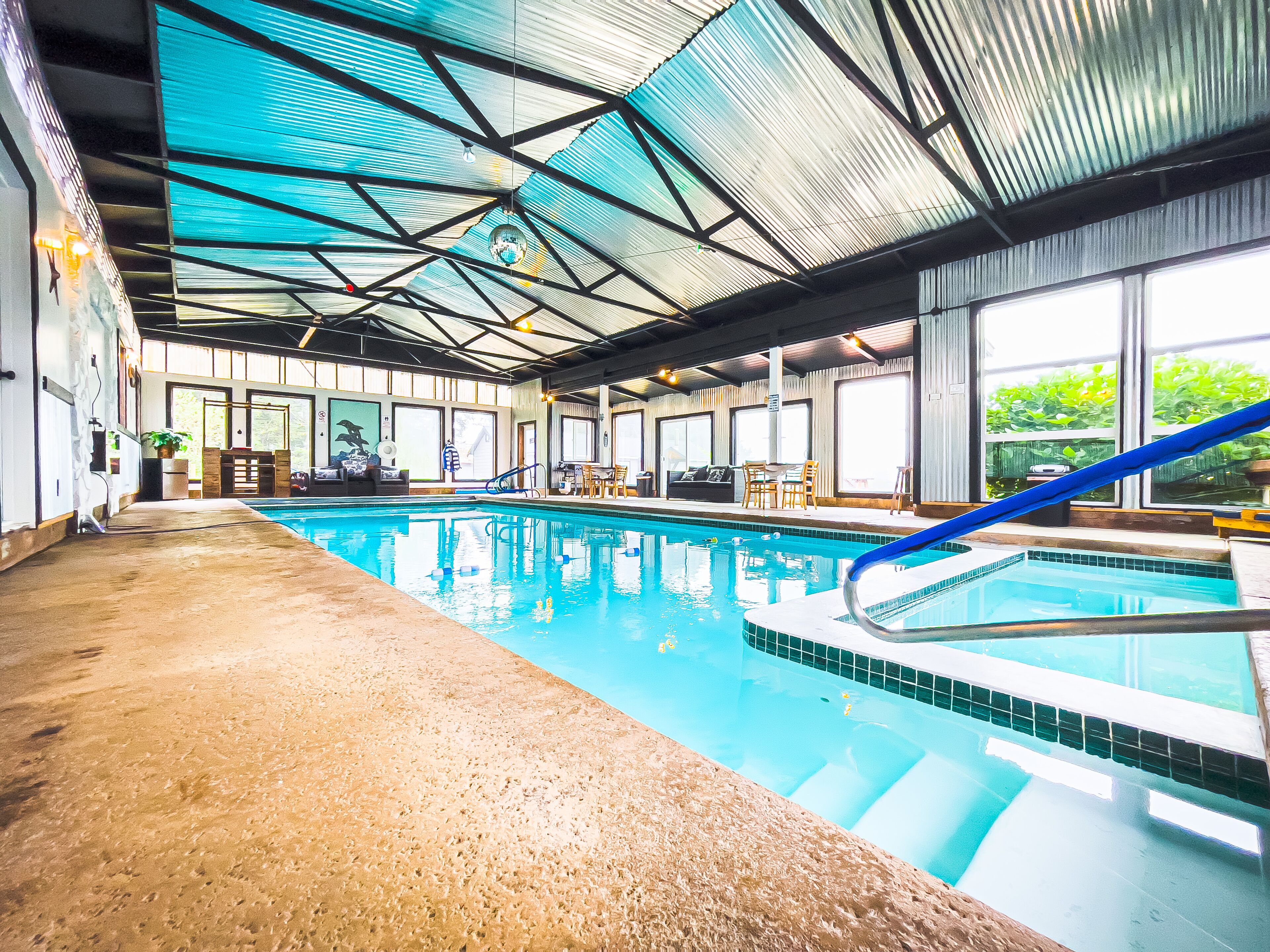 Piscine couverte, piscine chauffée