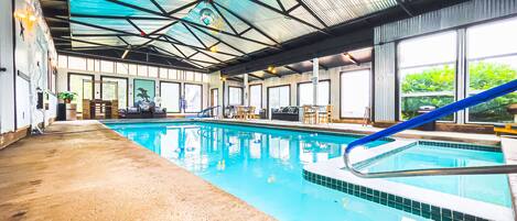 Piscine couverte, piscine chauffée