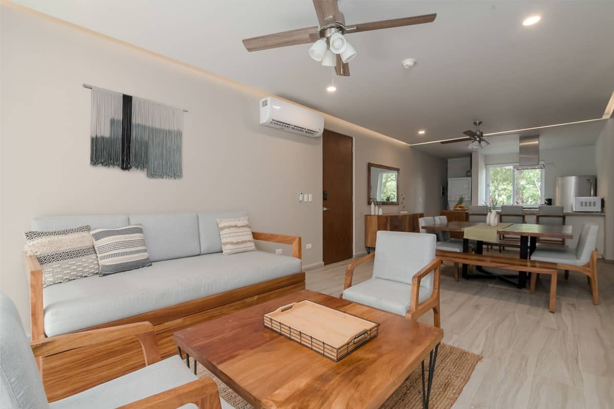 55-inch TV with satellite channels, Netflix, streaming services