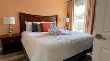 1 bedroom, iron/ironing board, travel crib, free WiFi