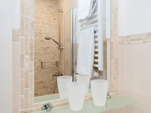 Shower, hair dryer
