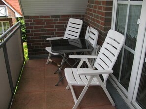 Terrace/patio - Meerzeit vacation apartment 4 Alte Schmiedestr. 11 - Am Gästegarten (Werdum)