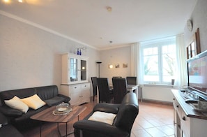 TV, DVD player, stereo