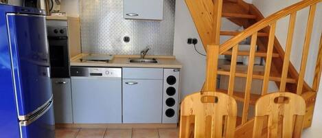Micro-ondes, four, lave-vaisselle, cafetière/bouilloire